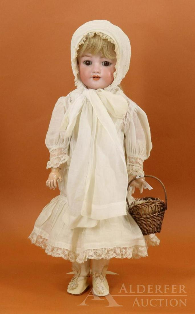 GERMAN BISQUE HEAD DOLL. (1 of 7)