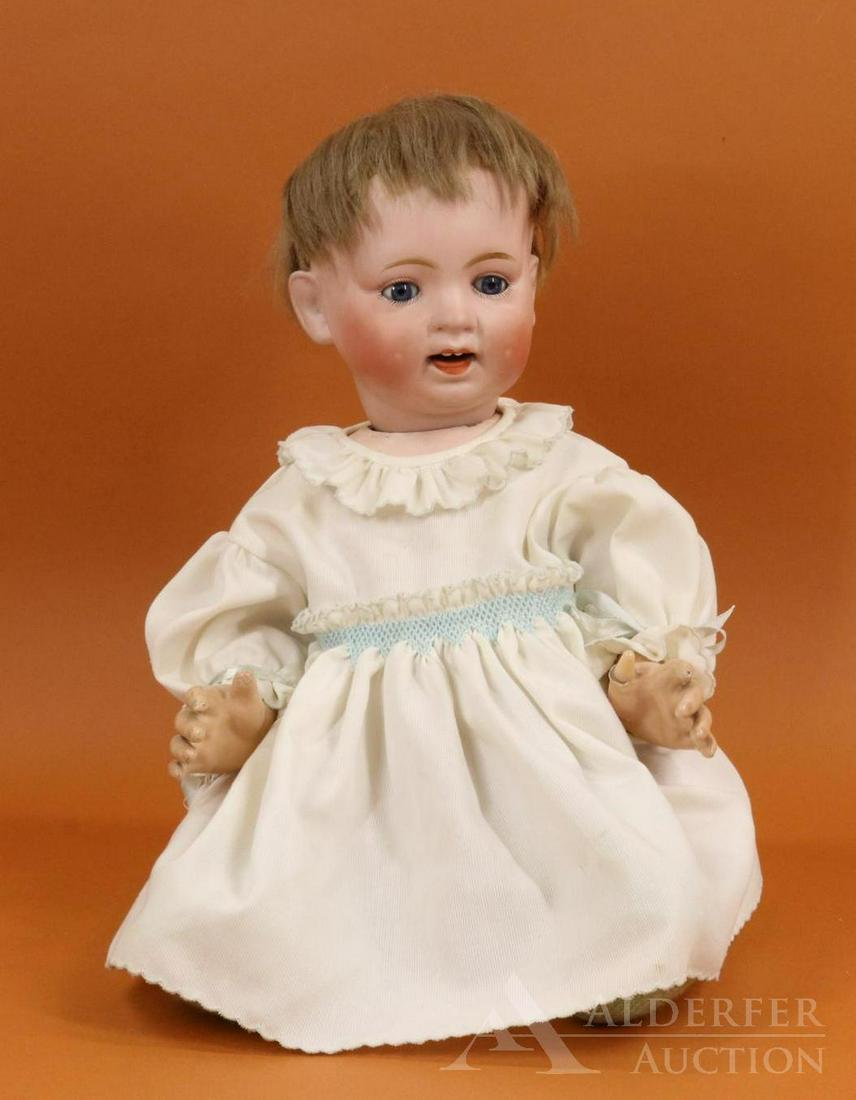 JAPANESE BISQUE HEAD BABY DOLL. (1 of 8)