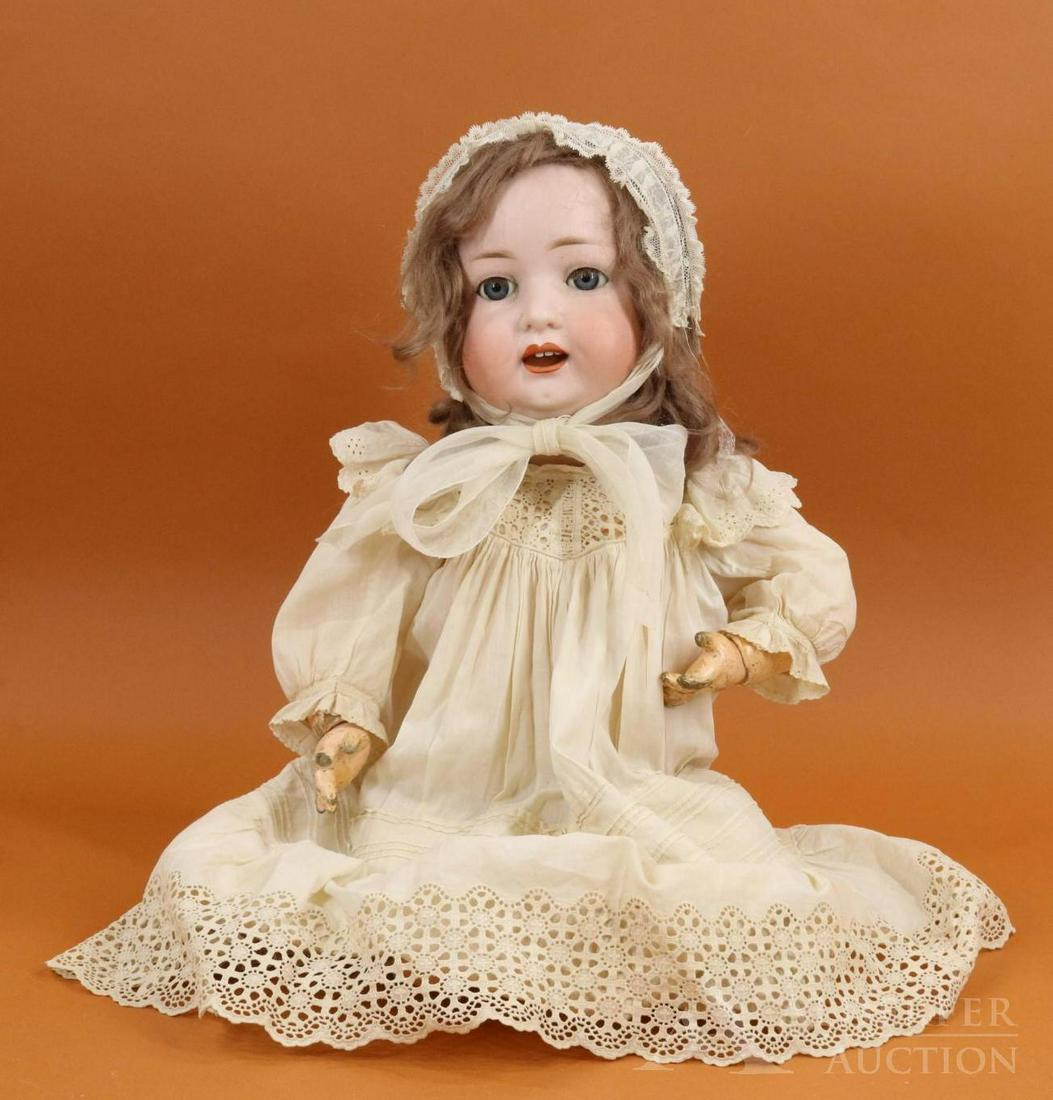 GERMAN BISQUE HEAD BABY DOLL. (1 of 9)