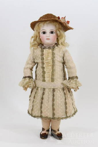 13.5 Antique Jumeau Open Mouth French Bisque Doll With extras – Antique  Center