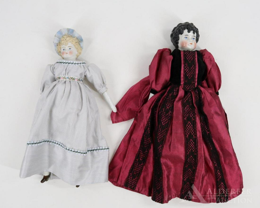 LOT OF CHINA/PARIAN DOLLS. (1 of 7)