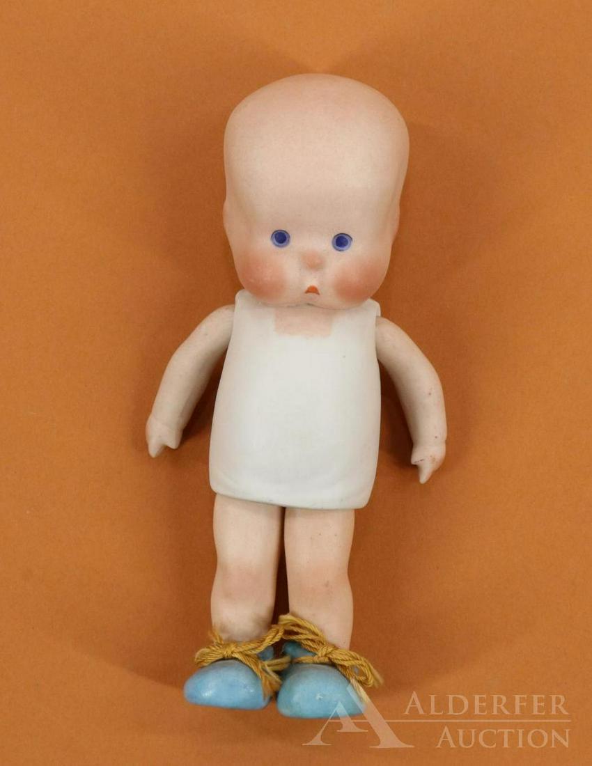 LOT OF ALL BISQUE DOLLS. (1 of 4)