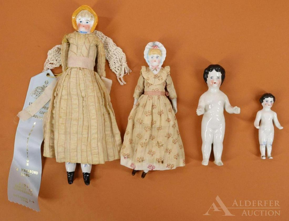 LOT OF CHINA/PARIAN DOLLS. (1 of 17)