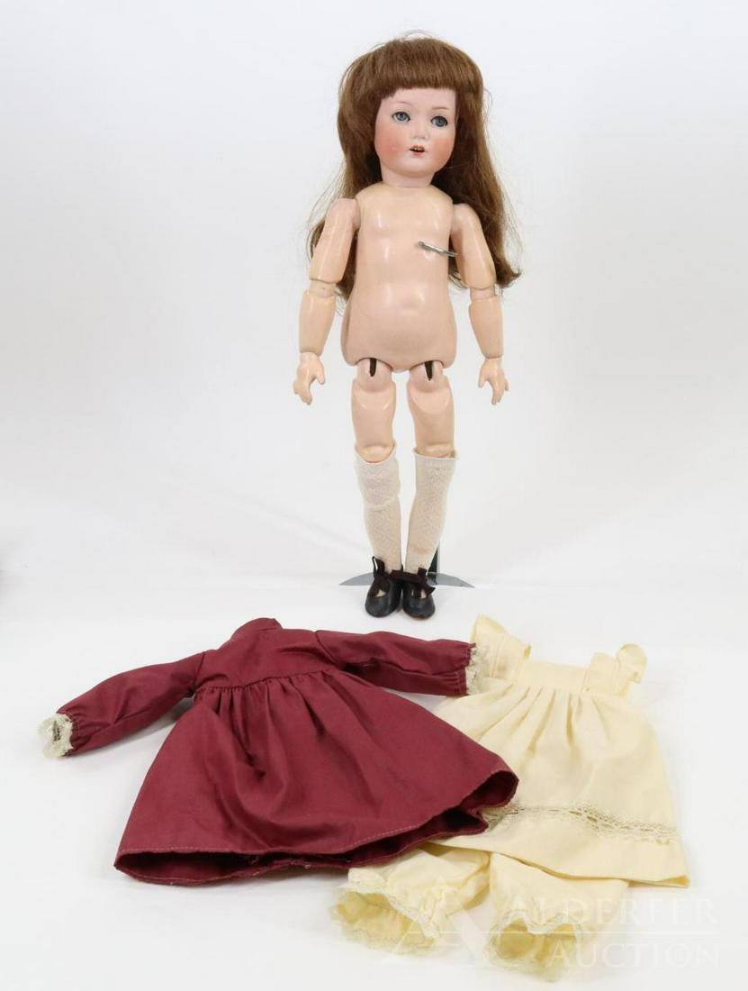 GERMAN BISQUE HEAD DOLL. (1 of 12)