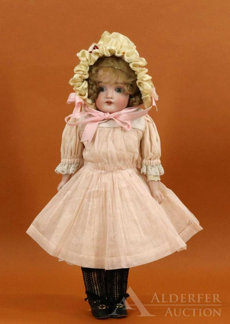 GERMAN BISQUE HEAD DOLL. (1 of 9)