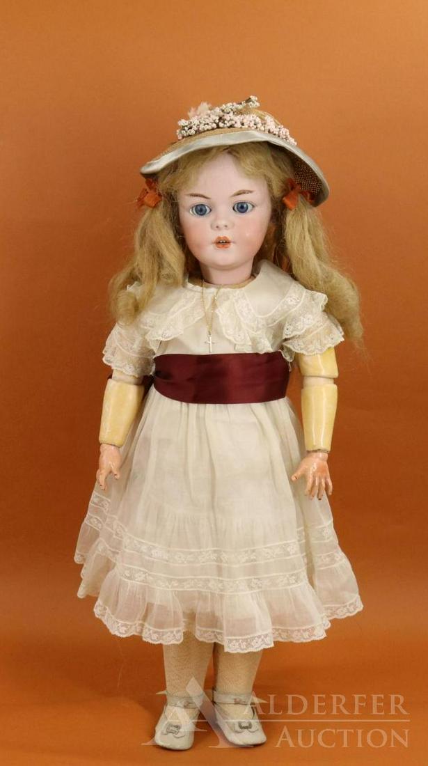 GERMAN BISQUE HEAD DOLL. (1 of 13)