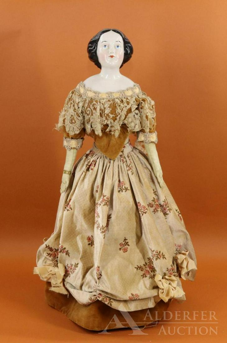 LOT OF CHINA/PARIAN DOLLS. (1 of 16)