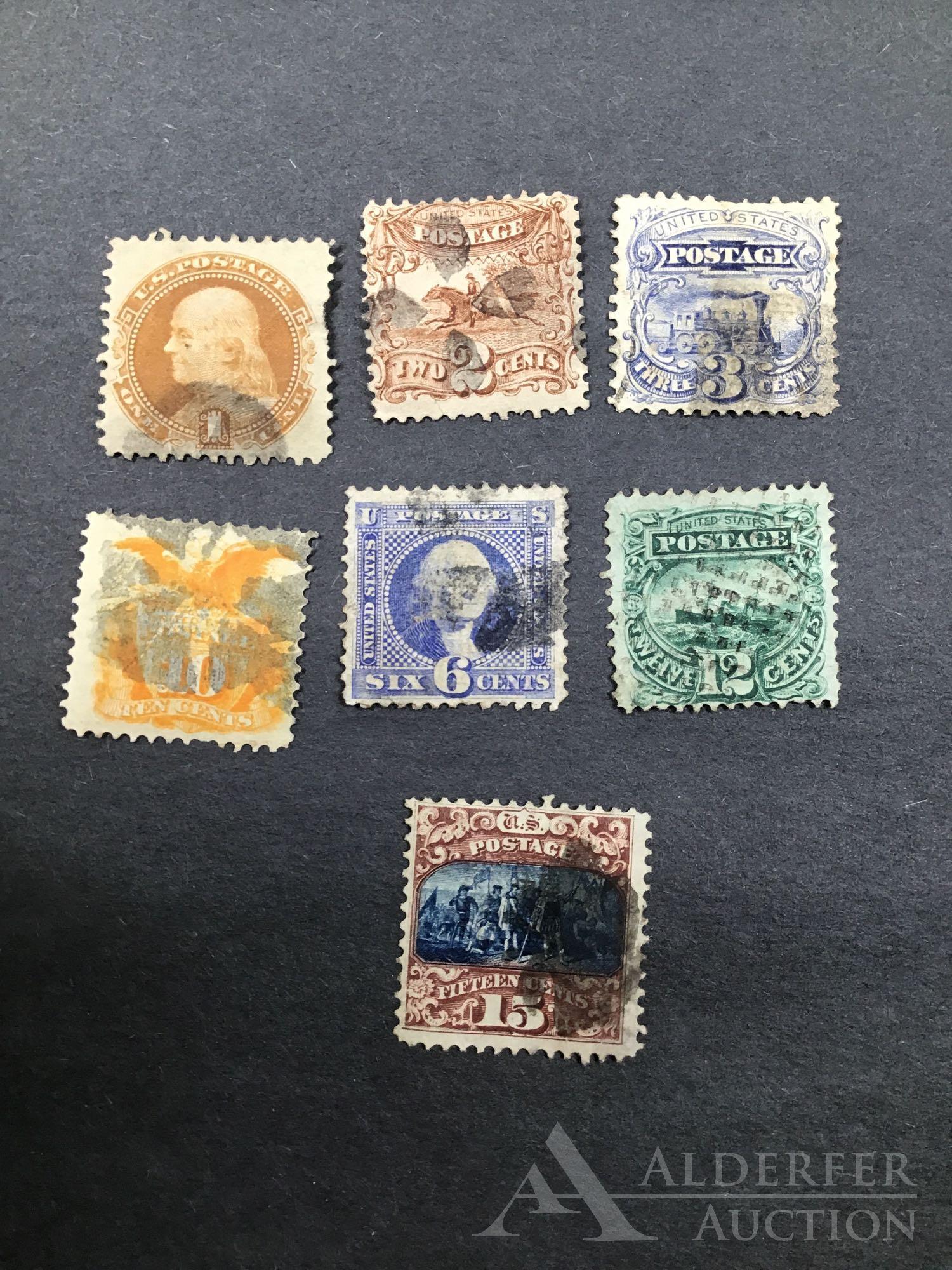 US Stamp #112-#117, #119 (1 of 1)