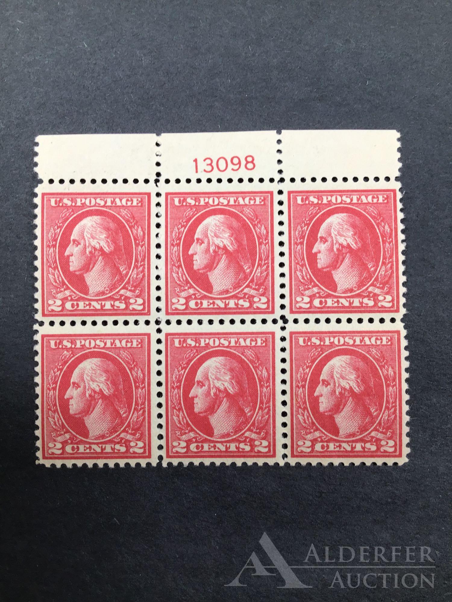 US Stamp #528b Plate Block (1 of 2)