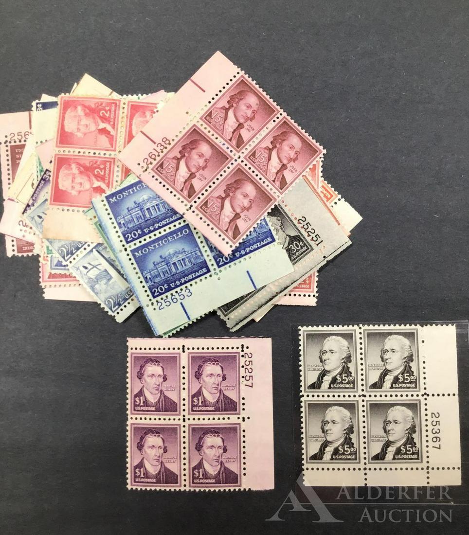 US Stamp #1030 - #1053 Plate Blocks (1 of 2)
