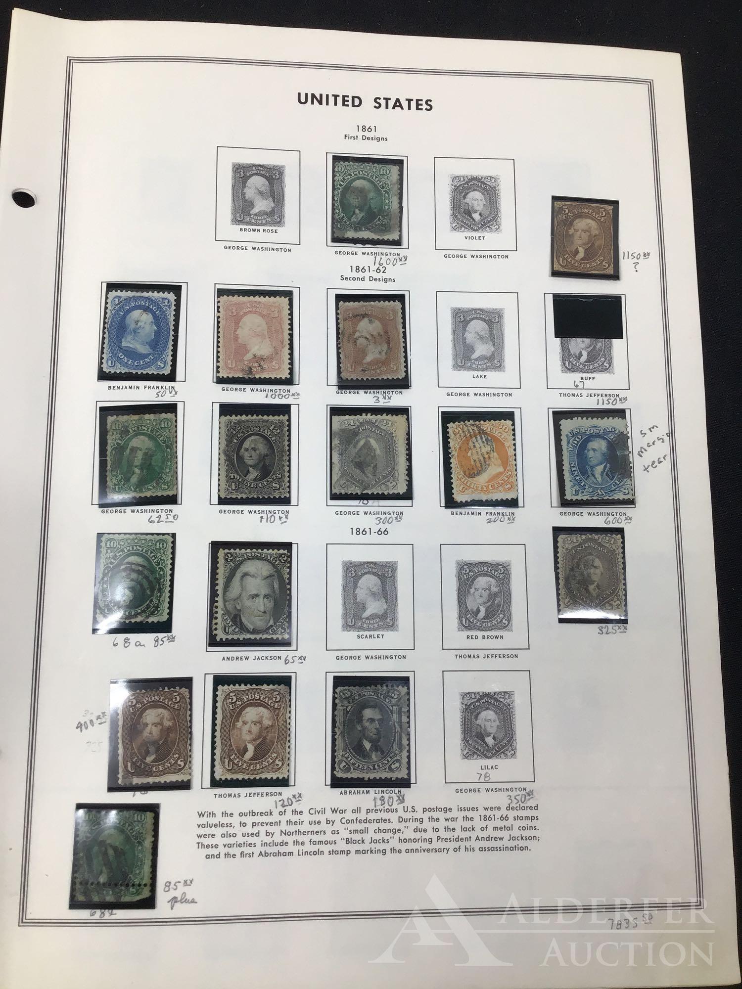 US Stamps #63//#77 (1 of 2)