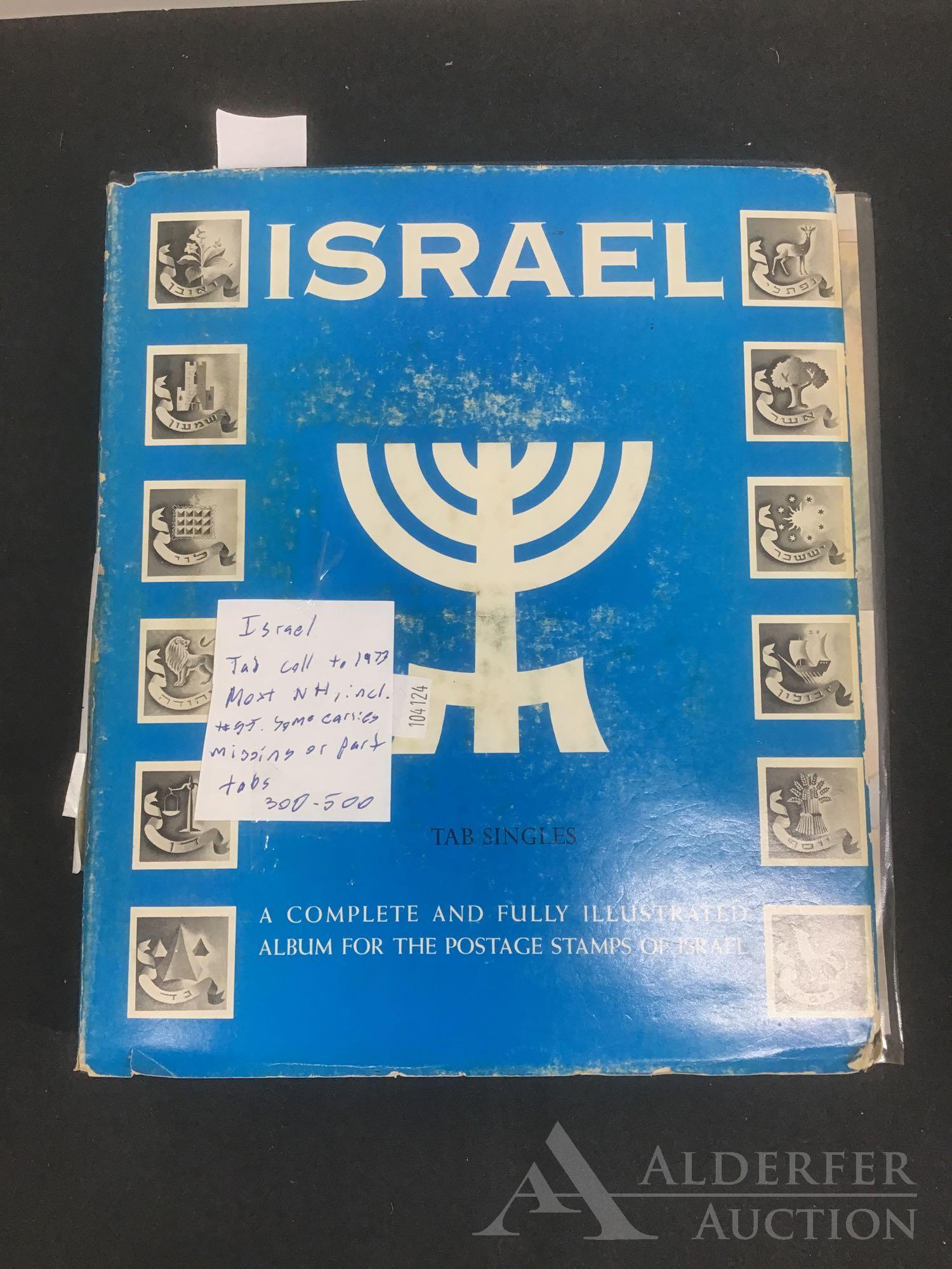 Israel Stamp Tab Collection to 1973 (1 of 5)