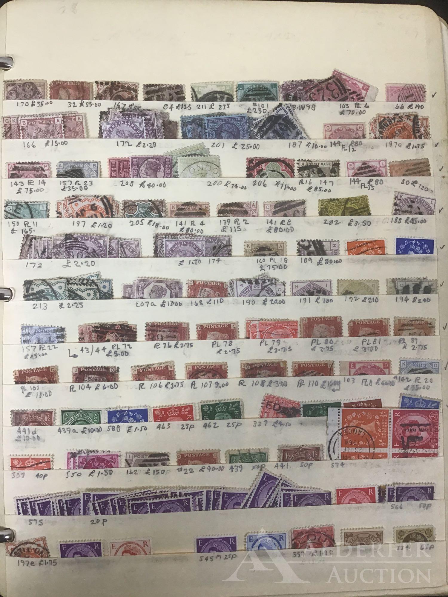 Great Britain Stamps - Stock Book (1 of 6)