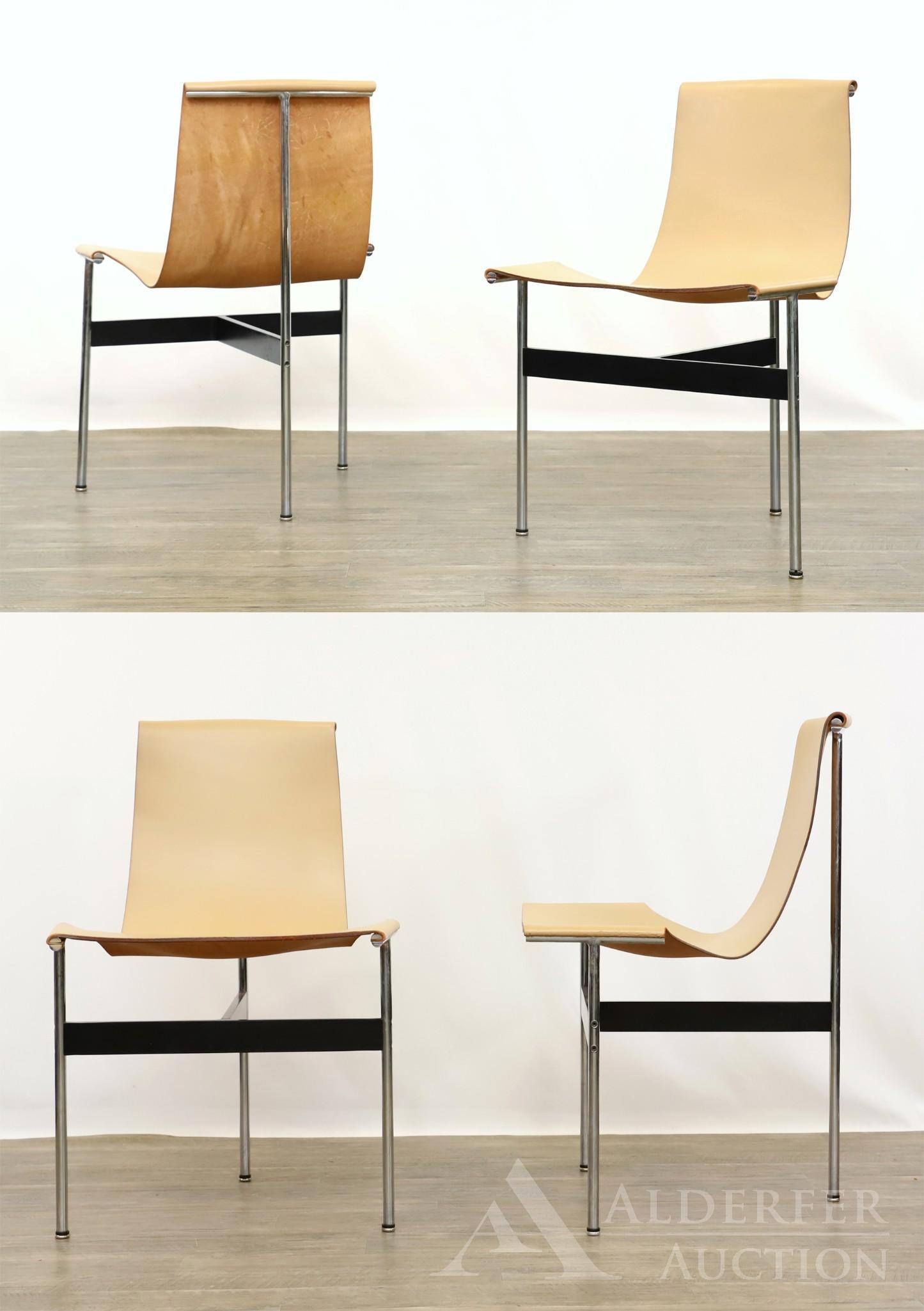 Mid-Century Modern Leather and Chrome Dining Chairs (1 of 11)