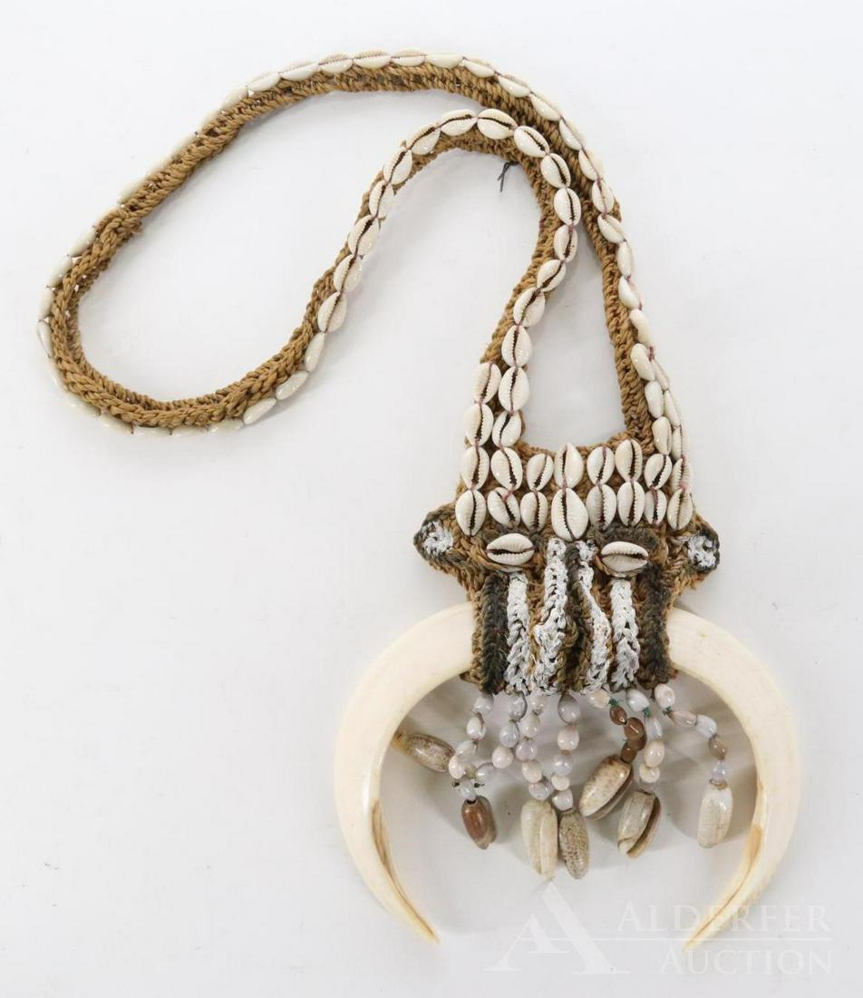 Wild boar tooth necklace discount