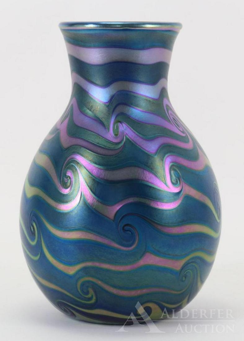 Charles Lotton (American b. 1935) Art Glass Vase (1 of 6)