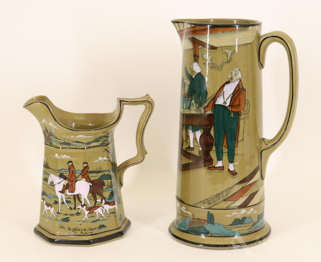 Buffalo Pottery Deldare Ware Pitcher & Tankard (1 of 17)