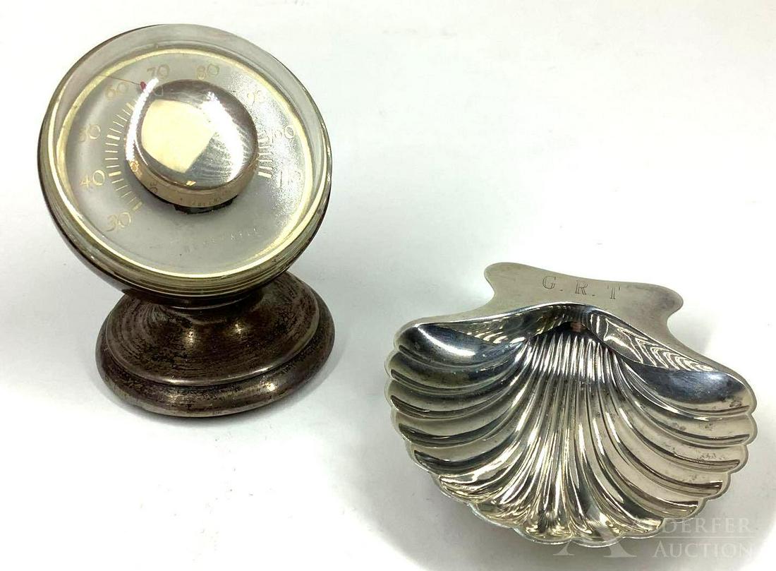 Tiffany & Co. Sterling Silver Thermometer and Tray (1 of 9)