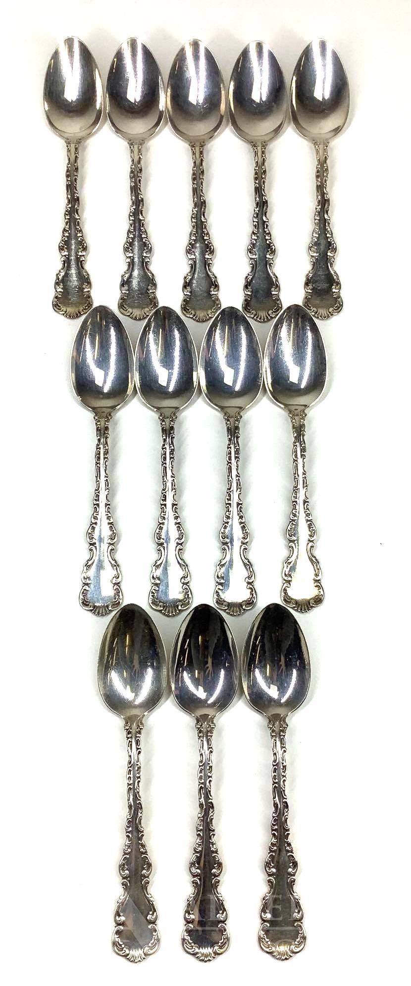 Whiting Louis XV Sterling Silver Teaspoons (1 of 11)