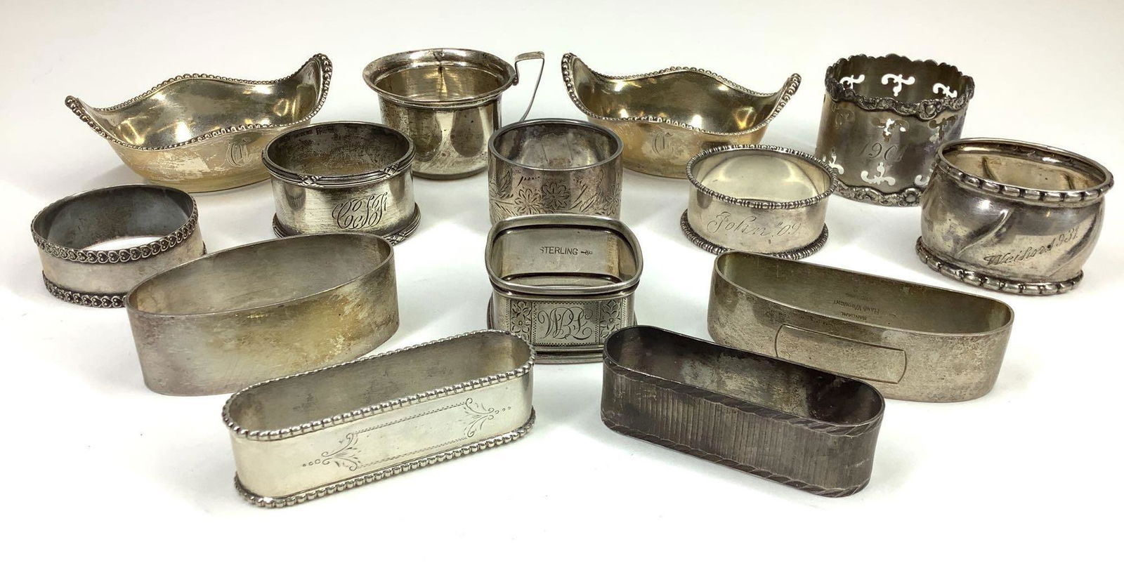 Sterling Silver Napkin Rings (1 of 18)