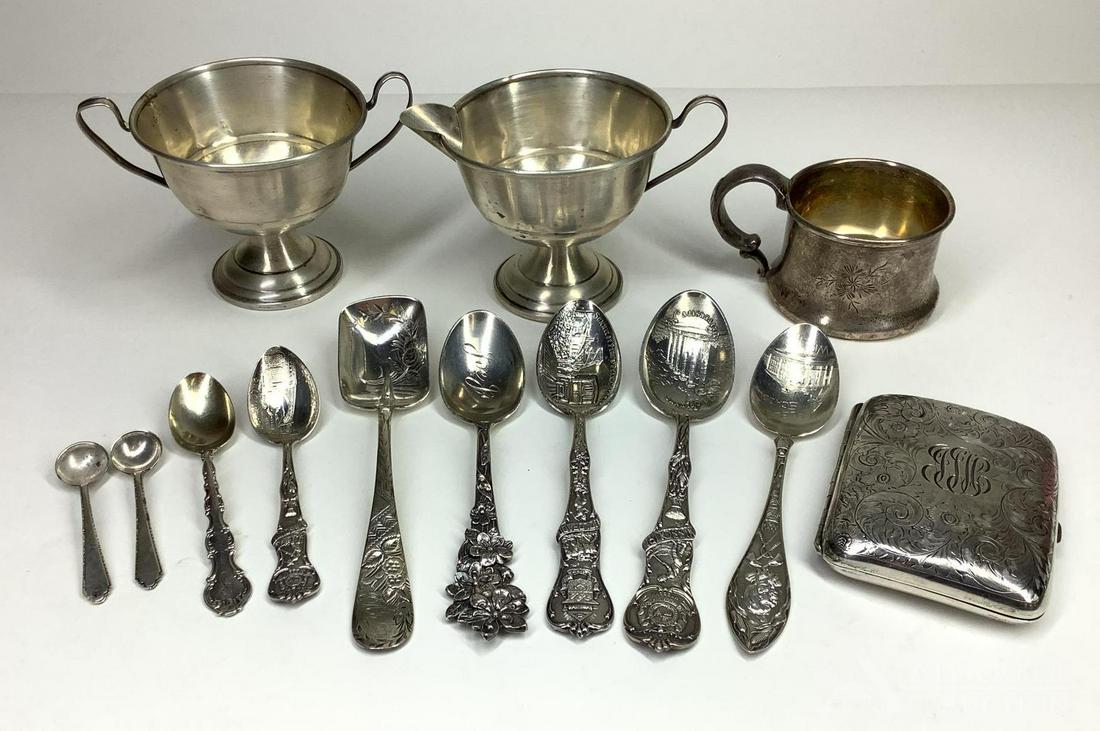 Sterling Silver Spoons and Tablewares (1 of 20)