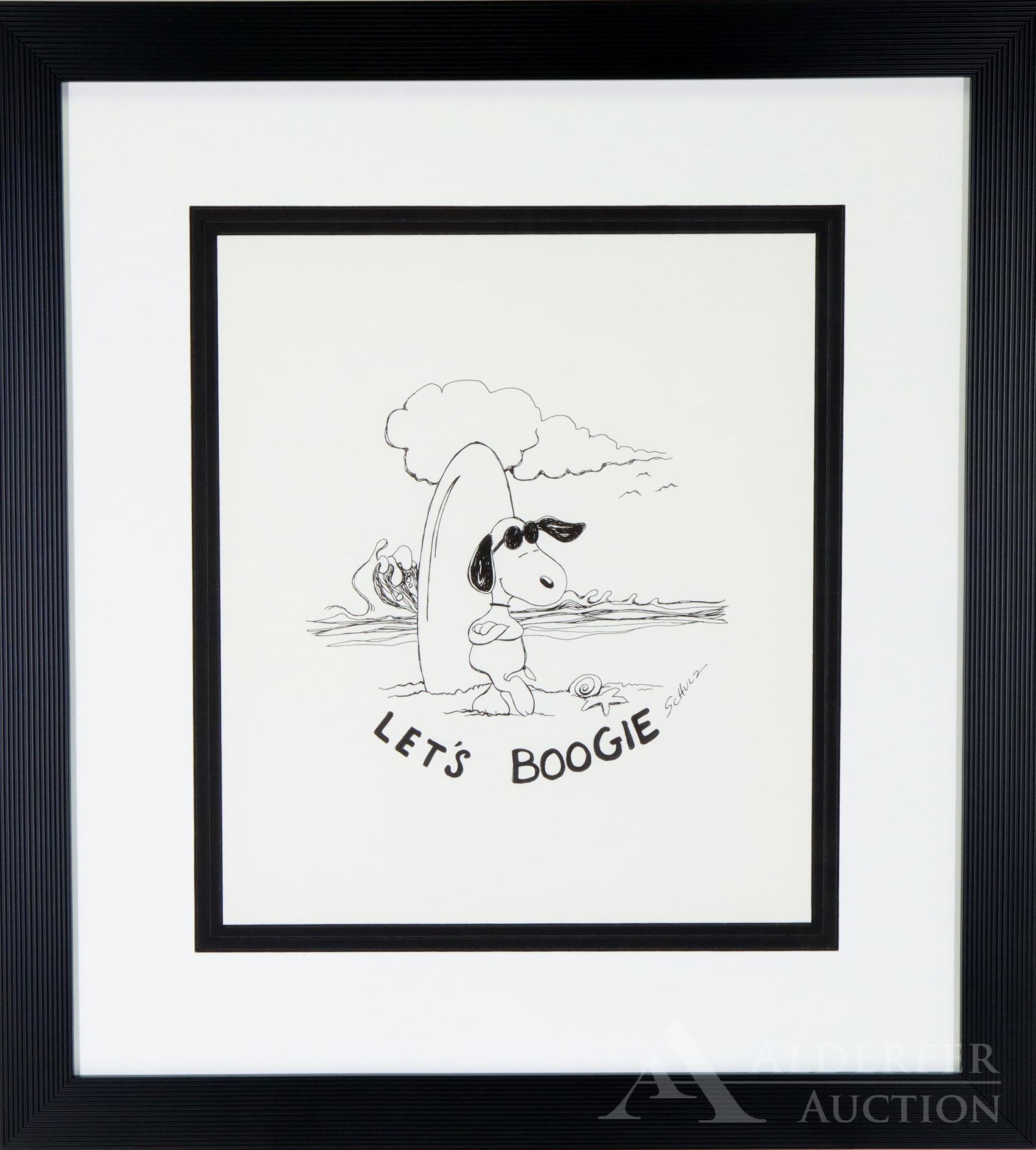 Peanuts Original Pen & Ink Drawing of Joe Cool (1 of 6)