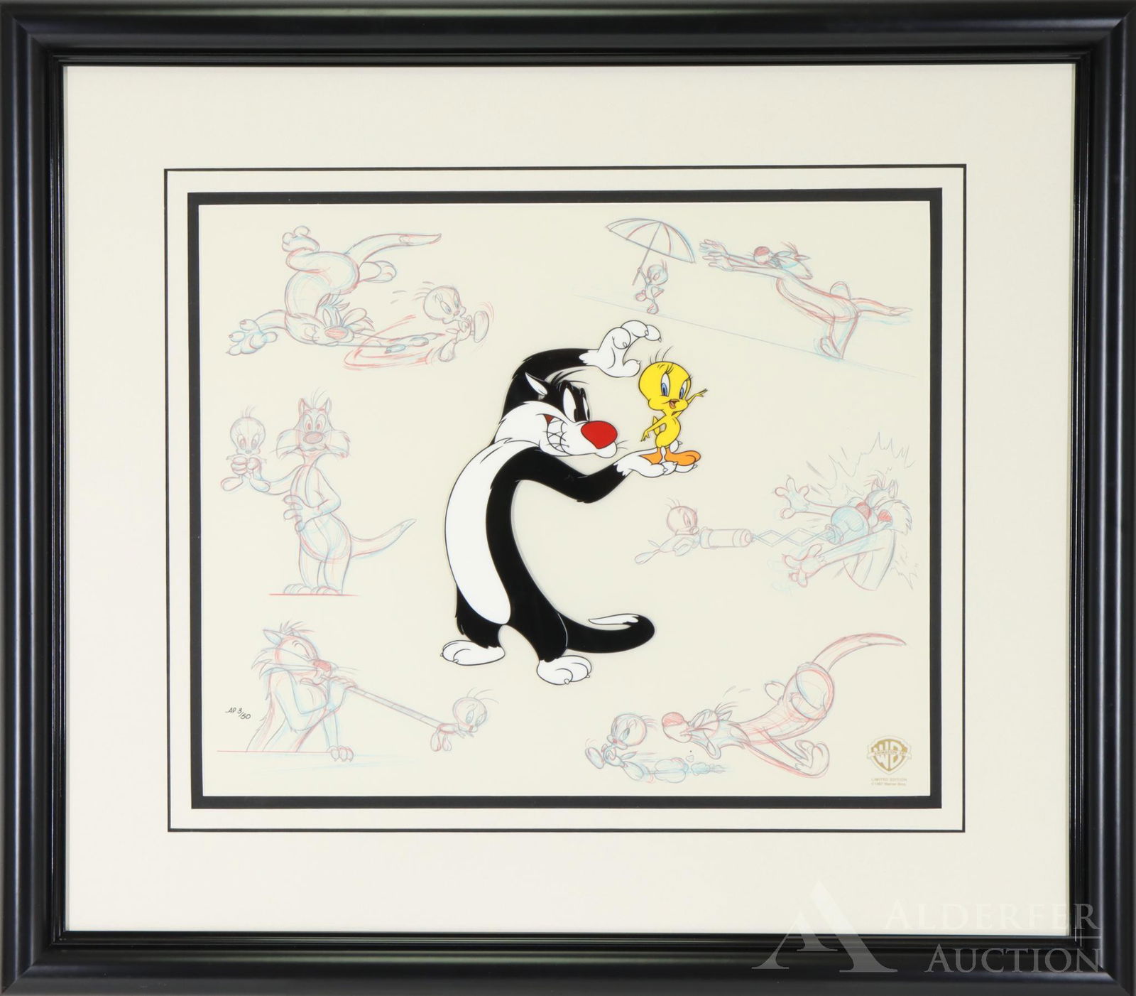 Warner Brothers Limited Edition Cel, Sylvester and (1 of 11)