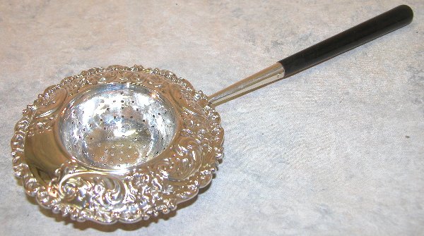 Sterling Silver Tea Strainer.
