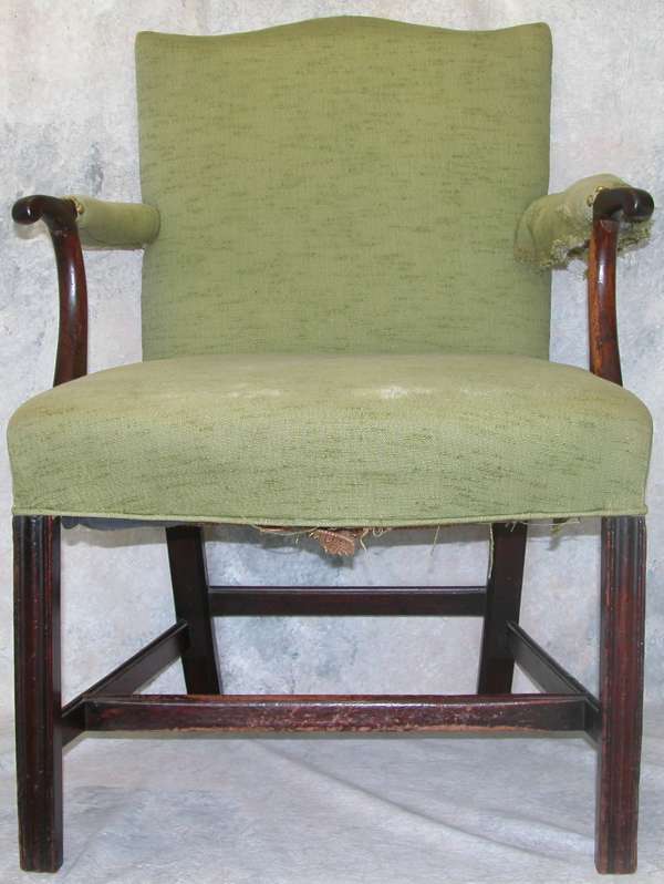 English Chippendale Lolling Chair.