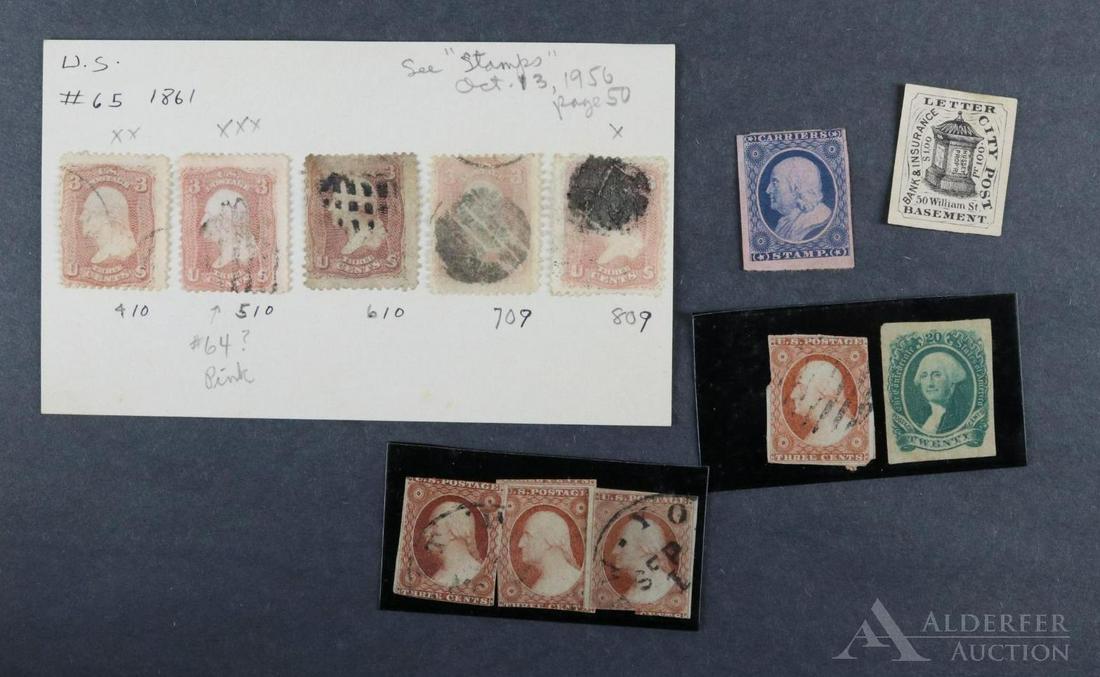 US and Confederate Stamps (1 of 1)