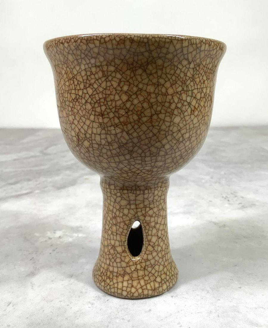 Crackle Glaze Stem Cup (1 of 4)