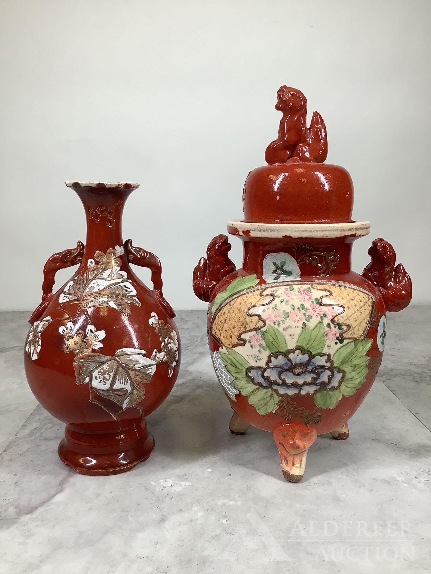 Satsuma Urn & Vase (1 of 9)