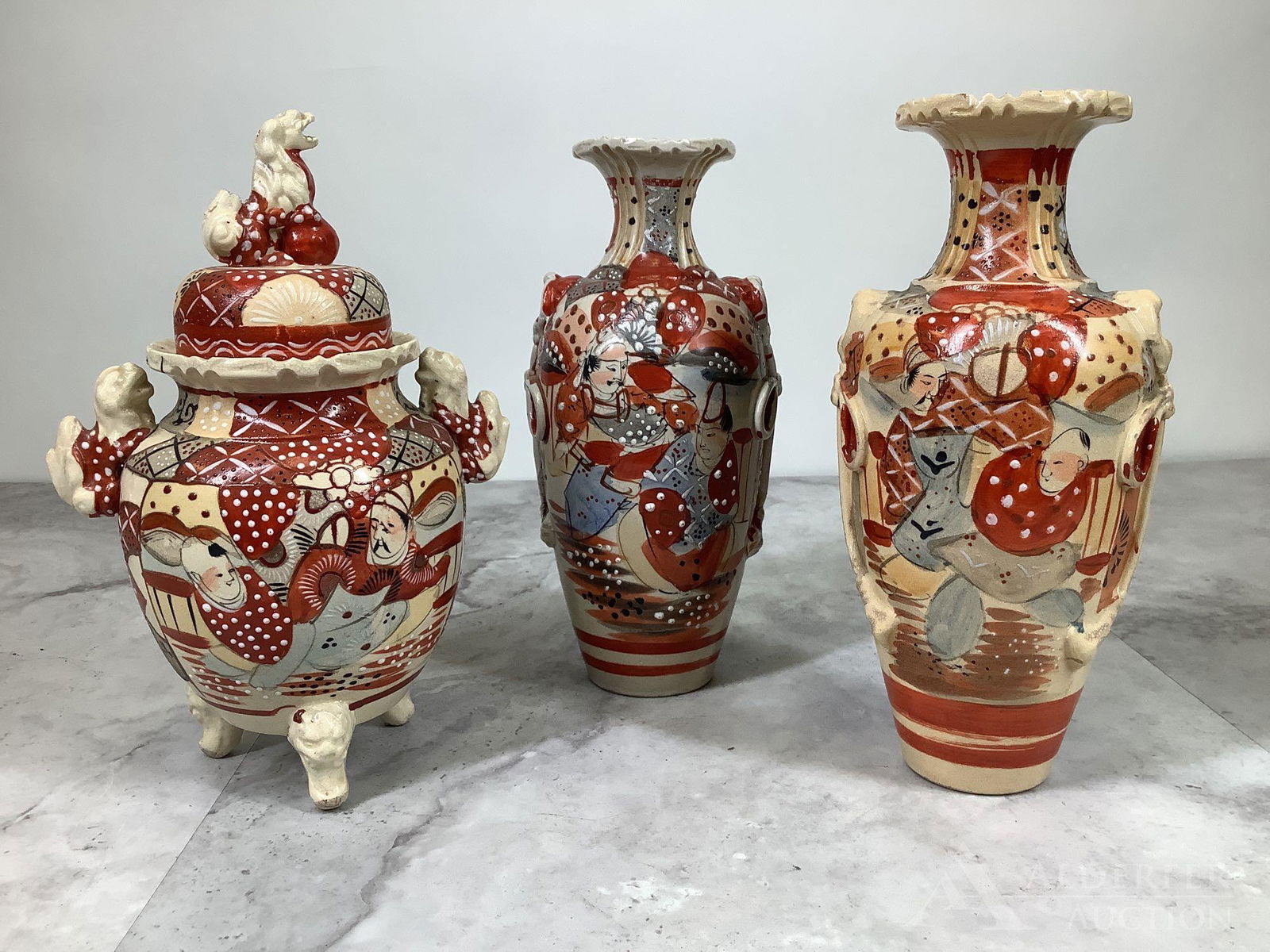 Satsuma Urn & Vases (1 of 13)
