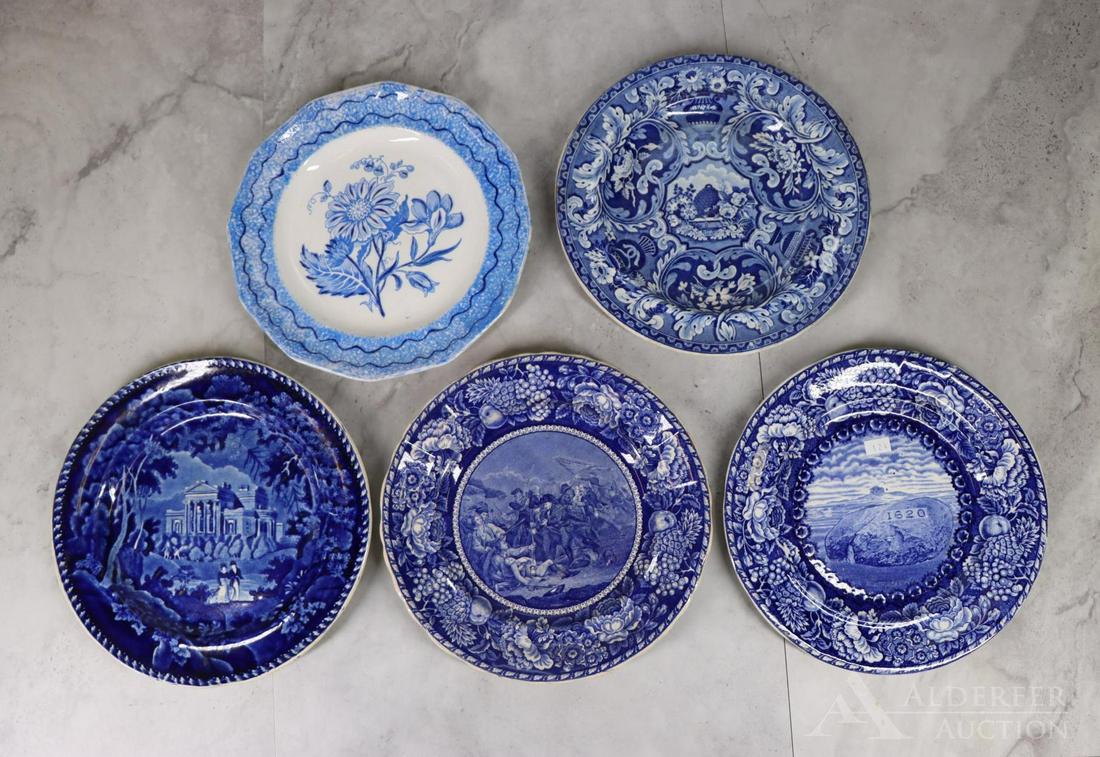 Blue Transferware Plates (1 of 17)