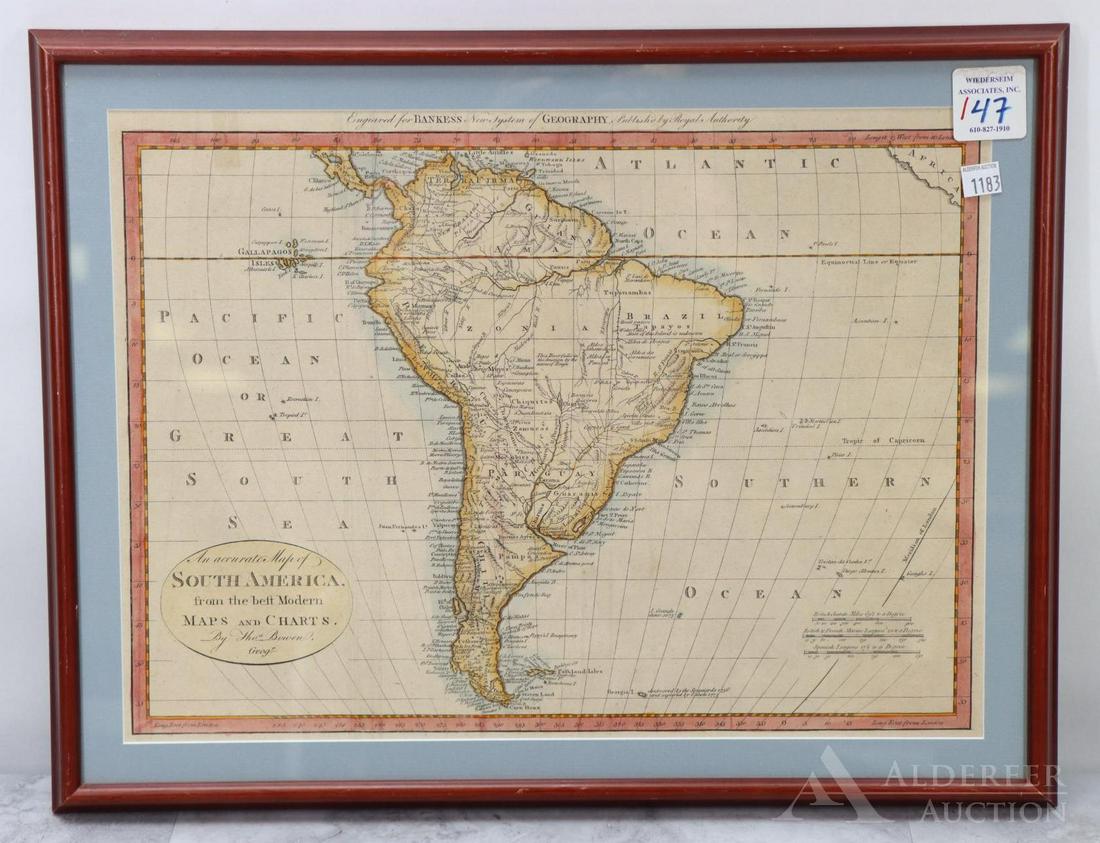Thomas Bowen Map, South America (1 of 6)