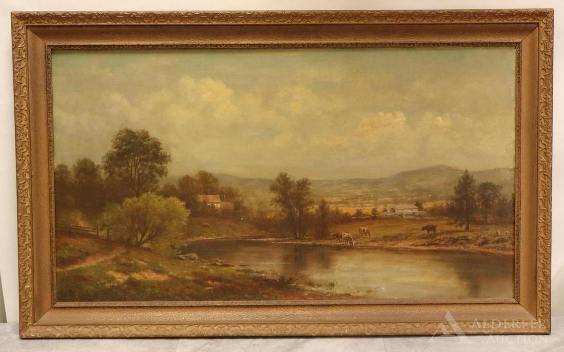 Charles Wilson Knapp (American 1823-1900) Oil on Canvas (1 of 4)