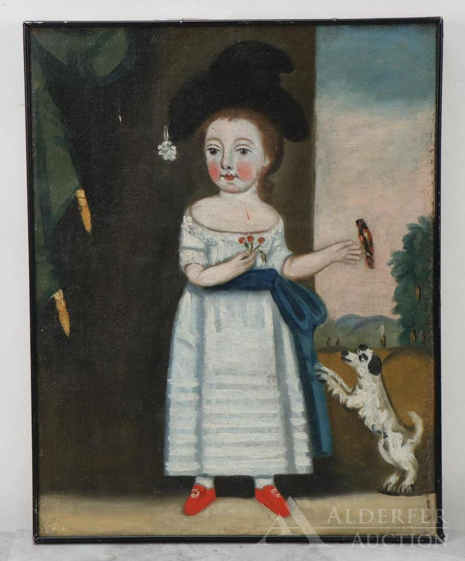 Primitive American School, Oil on Canvas (1 of 9)