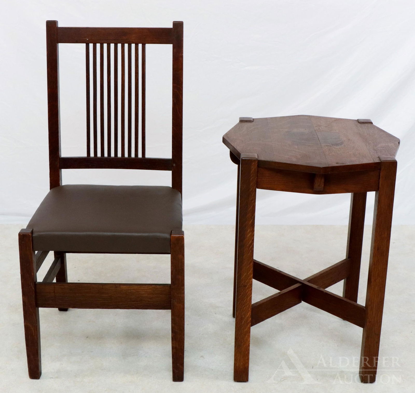 Stickley "Quaint" Desk Chair and Lamp Table (1 of 20)