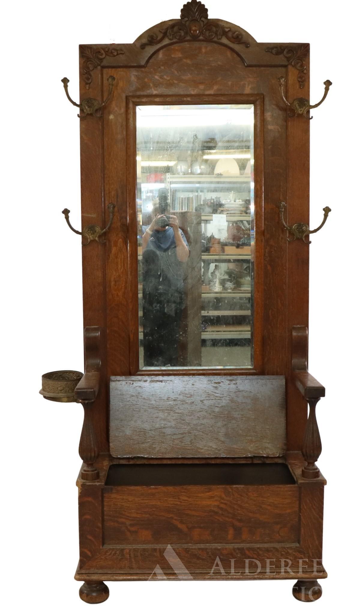 Hall Tree & Bench (1 of 13)