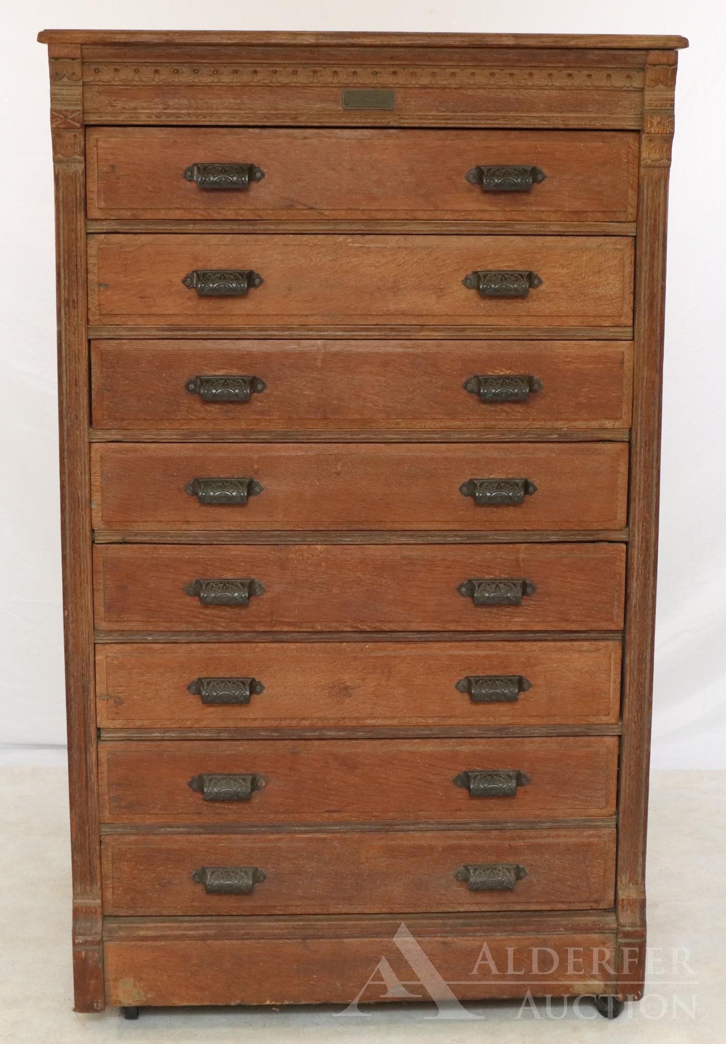 Oak Eight Drawer Cabinet (1 of 14)