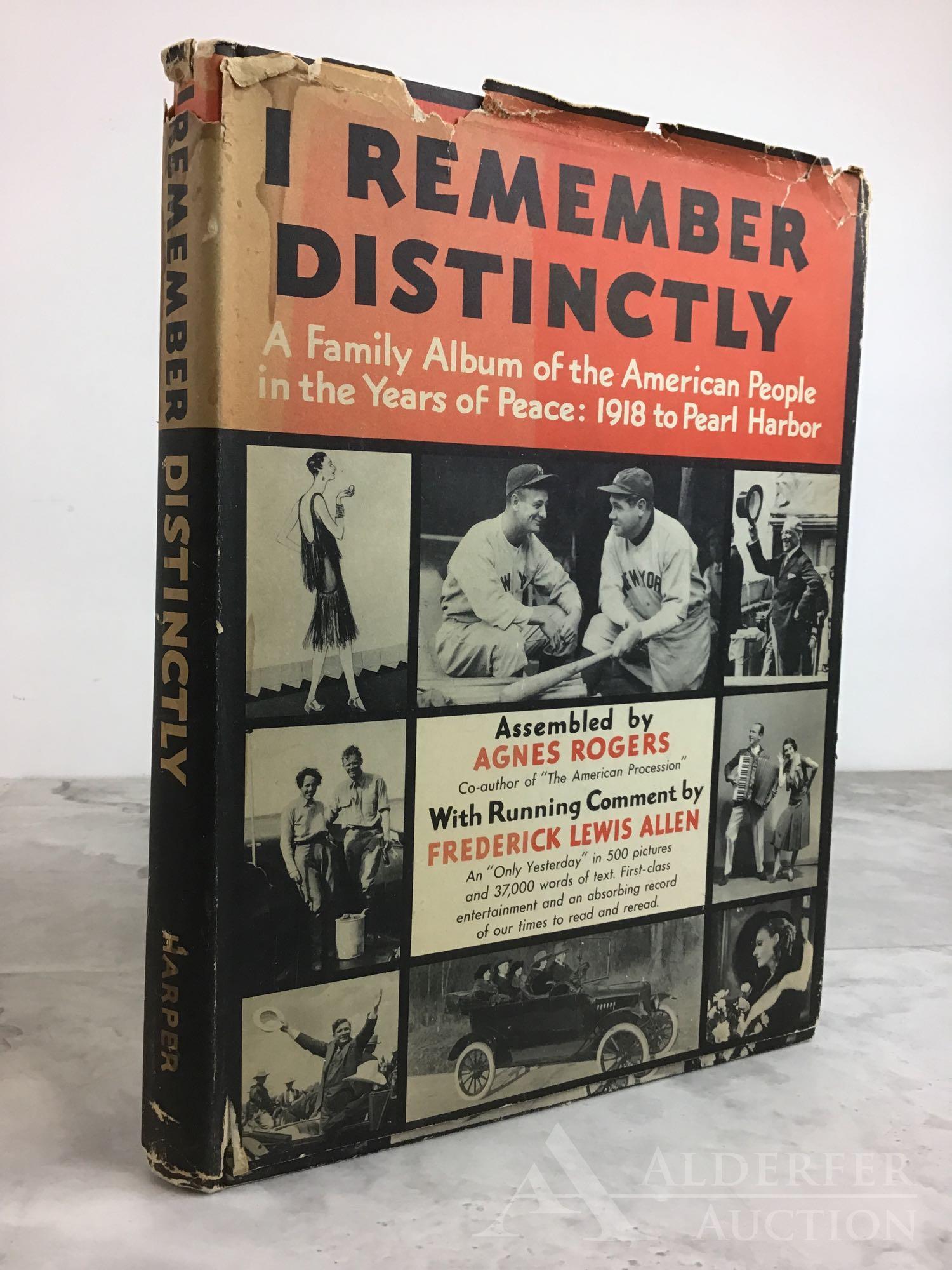 I Remember Distinctly, Signed 1st Edition (1 of 8)