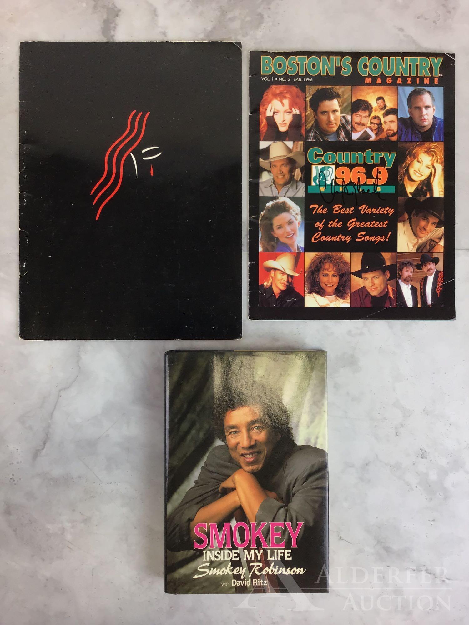 Smokey: Inside My Life, Signed Edition and Signed: Signed Edition, Smokey: Inside My Life, by Smokey Robinson with David Ritz, signed with inscription by Smokey Robinson, McGraw Hill, New York, Publication Date 1986. Signed Program from Carrie, The Mu