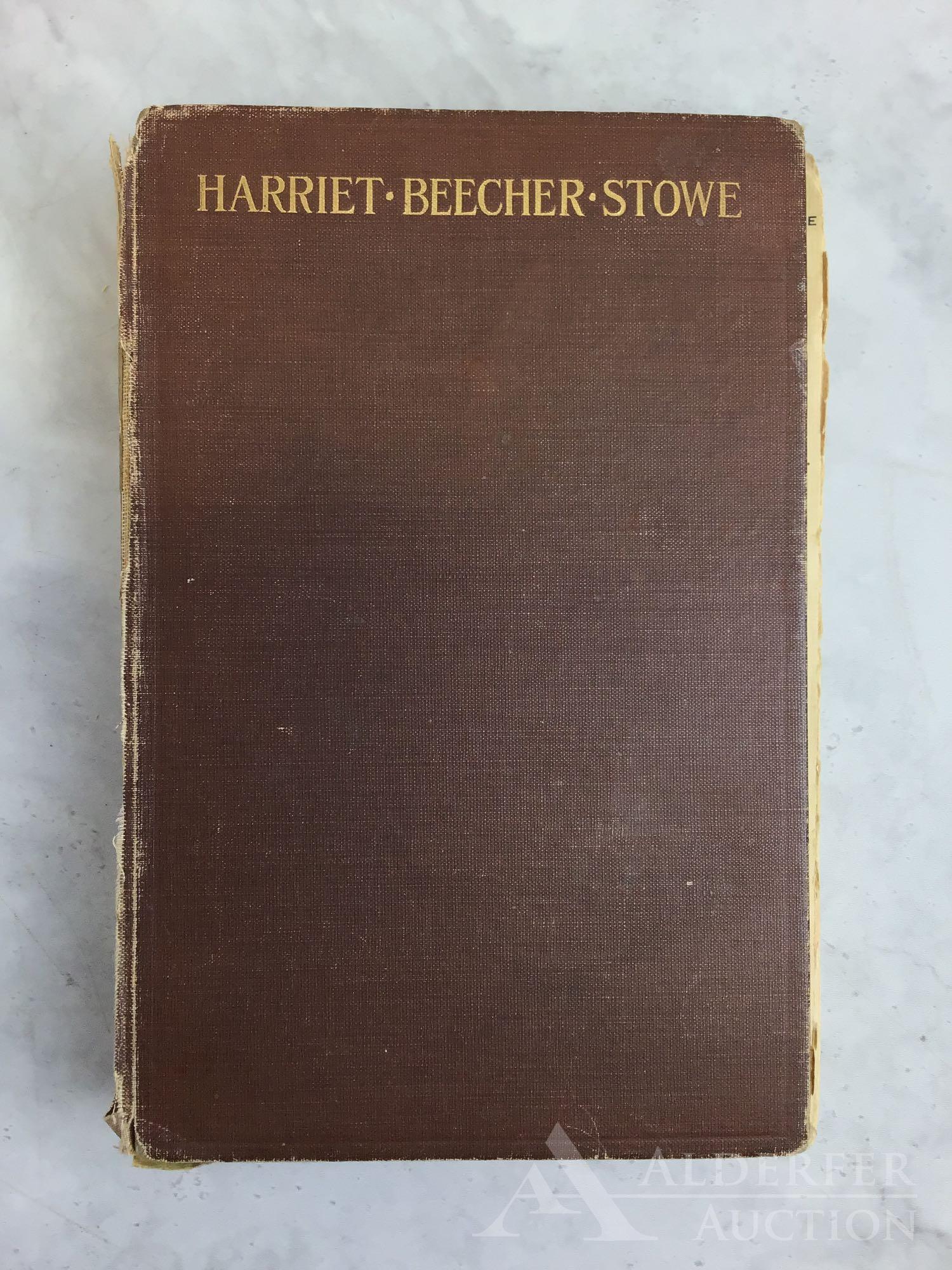 Harriet Beecher Stowe; The Story of her Life: Signed by Charles Edward Stowe, Harriet Beecher Stowe The Story of her Life, Houghton Mifflin Company, Boston and New York, publication date 1911, outer spine is missing and detached from pages, loose