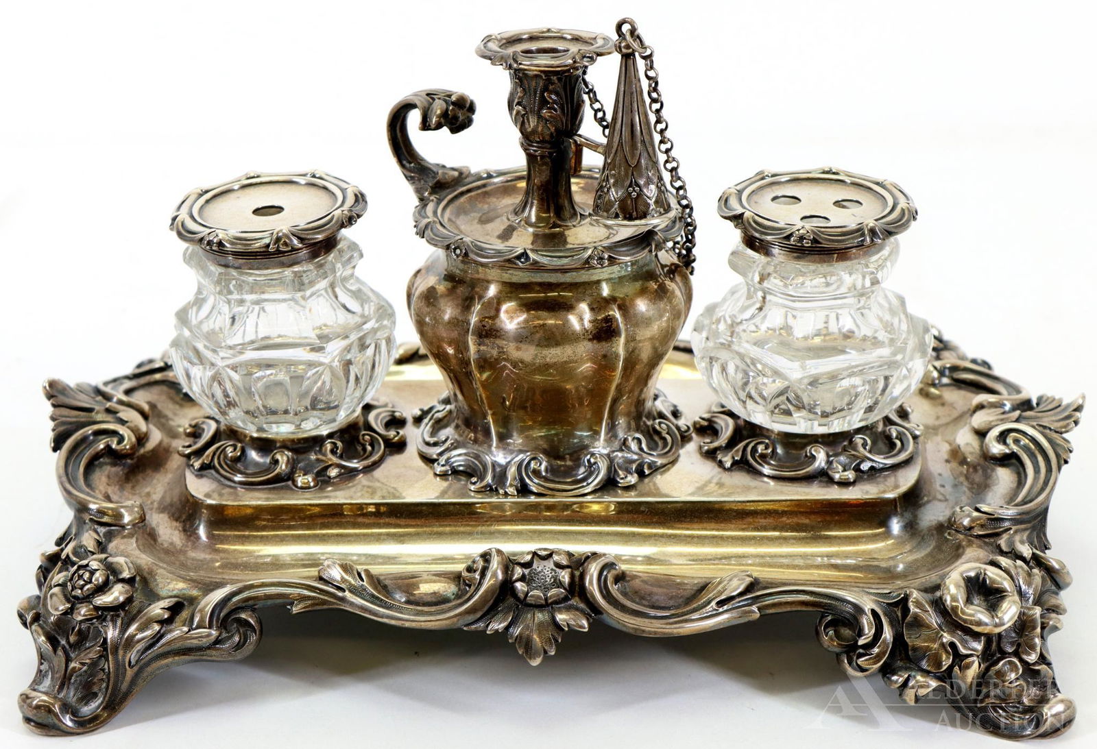 William IV Sterling Silver Inkstand, 1834 (1 of 20)