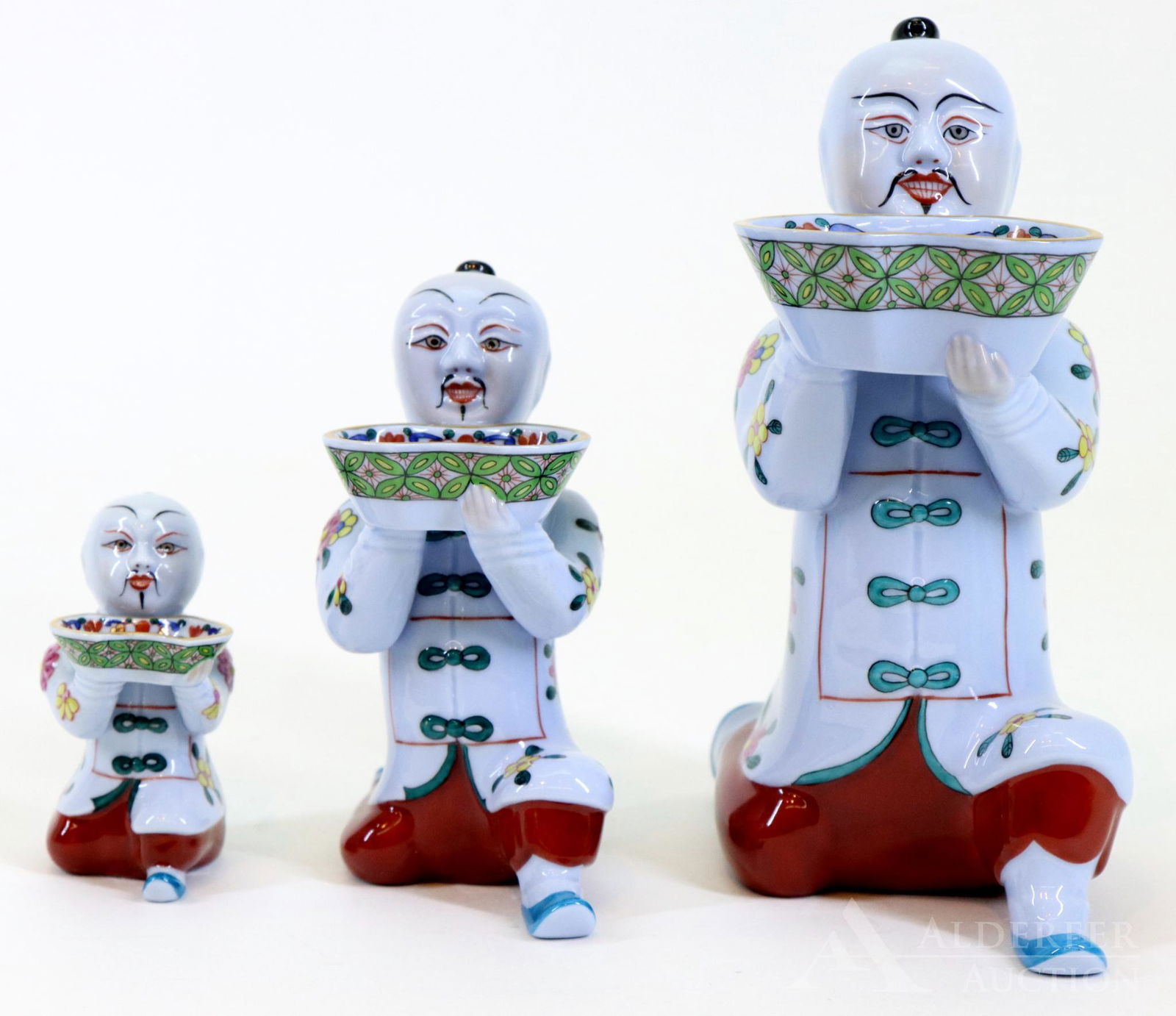 Herend Chinese Figural Salt Cellars (1 of 7)