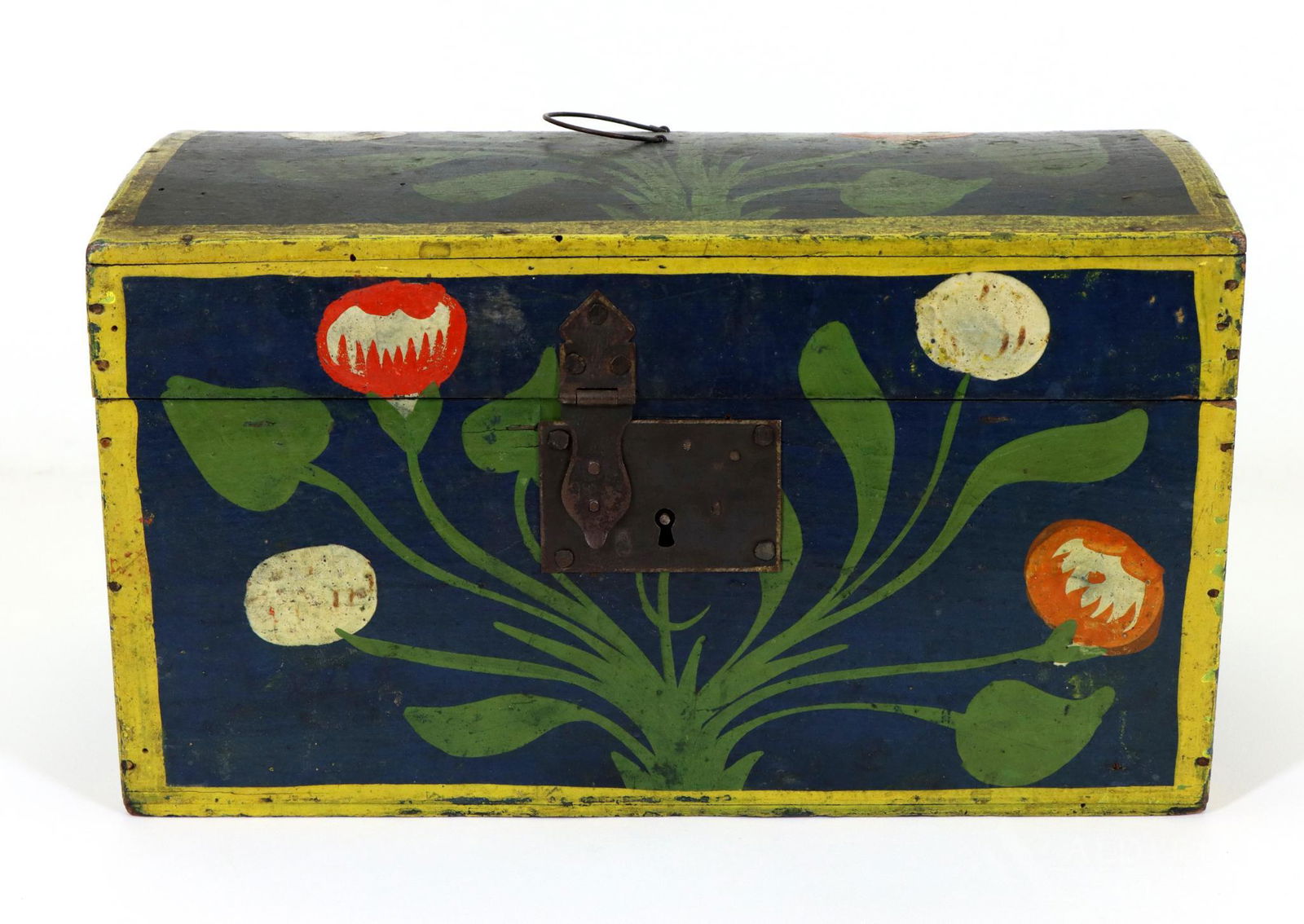 Paint Decorated Dome Top Box (1 of 13)