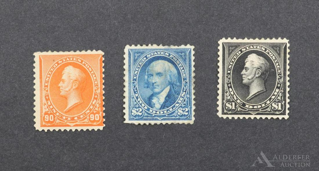 US Stamps #229, #276, #277 (1 of 2)