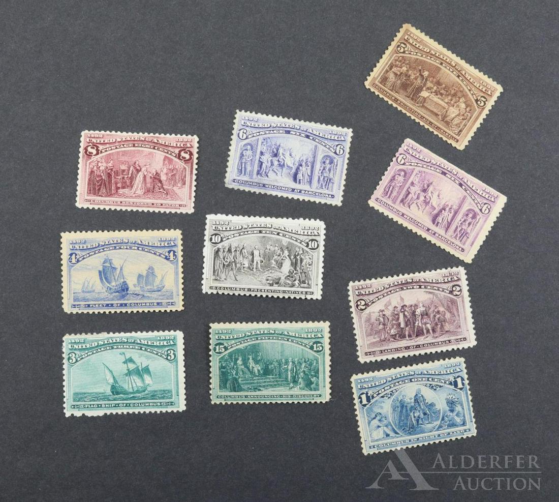 US Stamps #230-#238 (1 of 1)