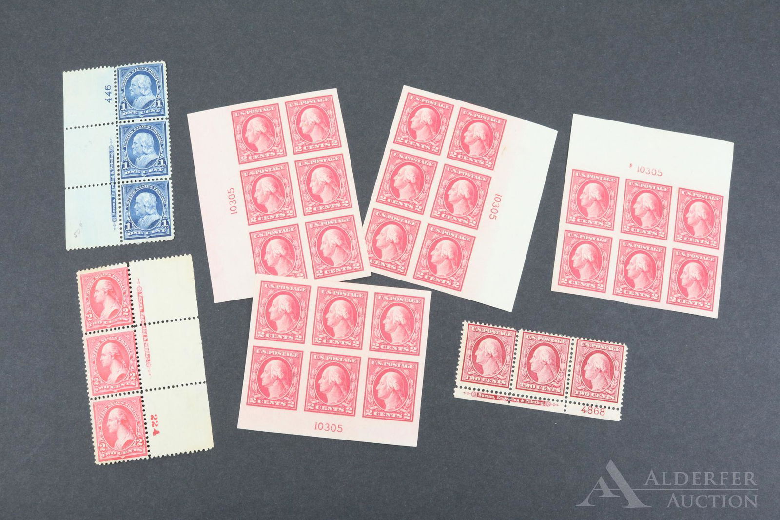 US Stamps #264, #267, #332, #482 (1 of 1)