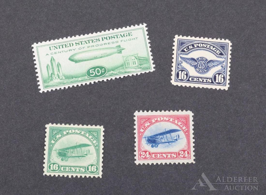 US Stamps C2, C3, C5 and C18 (1 of 1)